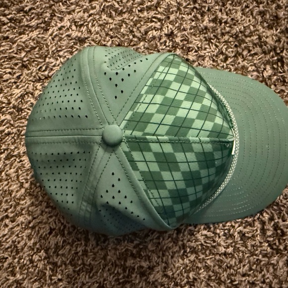 Melin Brand Green Argyle Pattern Hat - Picture 2 of 3